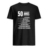 Presente Aniversário Camiseta 50 Anos Descrição