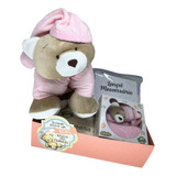 Presente Visita Bebê Maternidade Cesta Decorada Urso Menina