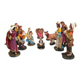 Presépio Completo 14 Peças Resina 12 Cm Decoração Natal