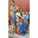 Presépio Resina Grande 75cm Igreja 12 Peças Magnífico!