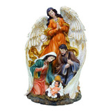 Presépio Sagrada Família C/luz 30 Cm - Resina Importada