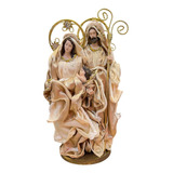 Presépio Sagrada Família Enfeite Decoração Natal Luxo 29cm