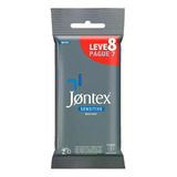 Preservativo Jontex Sensitive Mais Fino Pacote 8 Unidades