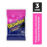 Preservativo Lubrificado Blowtex Orgazmax Pacote 3