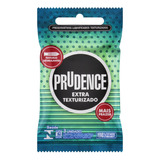 Preservativo Lubrificado Extra Texturizado Prudence Pacote