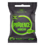 Preservativo Lubrificado Neon Prudence Pacote 3