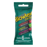 Preservativo Lubrificado Twist Blowtex Pacote 6 Unidades