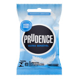 Preservativo Lubrificado Ultra Sensível Prudence Pacote