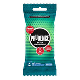 Preservativo Masculino Lubrificado Extra Texturizado Prudence Pacote 6 Unidades