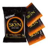 Preservativo Skyn Extra Grande 56 Mm S/ Látex Ultra Fino 3 U