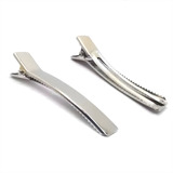 Presilha Bico De Pato Duplo Para Laços 6 Cm - 50 Unidades