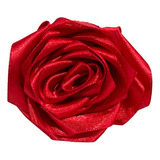 Presilha Rosa Flor De Cabelo Vermelho P/ Pombagira E Cigana