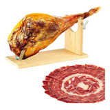 Presunto Cru Paleta Serrana Da Espanha C/ Osso + Jamoneira 