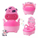 Prime Baby Troninho Infantil Fazenda Musical Penico Musical Mimosa Rosa Vaquinha Replay Kids