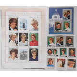 Princesa Diana Blocos Selos 1981 / 1998 Niue Havana Cook