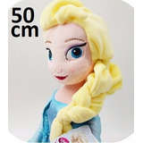 Princesa Elsa Frozen Boneca De Pelúcia 50cm À Pronta Entrega