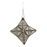 Prisma Dagua Feng Shui Estrela Merkaba 15 Cm Vidro E Metal