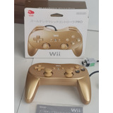 Pro Controler Nintendo Wii Gold Dourado