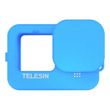 Proaventura Capa Silicone Azul +cordão + Tampa P/ Gopro 9-11