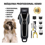 Profissional Máquina Kemei Sem Fio Bivolt