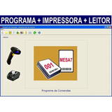 Programa Comanda + Leitor Codigo Barras + Impressora Cupom