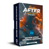 Projeto After Effects 1.000 Motion Letras