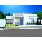 Projeto Arquitetônico Edite - Casa Com 110m² E 3 Quartos