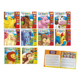 Projeto Educacional Conhecendo Os Sons Da Fazenda E Floresta - Box Com 10 Livros Sonoros + Livro Do Professor