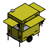 Projeto Food Trailer Lanches Carretinha/reboque 1 Eixo