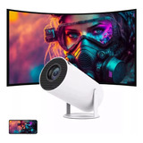 Projetor 4k 1080p Android 11 Portátil 110/220v Cor Branco