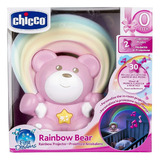 Projetor Infantil Musical Urso Rainbow Rosa