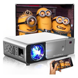 Projetor T6 Led Espelhamento Celular Wifi 3500 Lúmens Prata