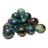 Promoção 40 Bolinhas Gude Bola Vidro Burca Fubeca Coloridas