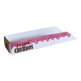 Promoo Embalagem Para Churros Interno Gourmet Rosa 500un