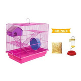 Promoção Gaiola Hamster 3 Andares Play Ground Com Bebedouro