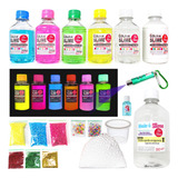 Promoção Kit P/fazer Slime Premium Isa Slime 6 Colas Neon