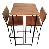 Promoção Mesa Alta Com 2 Cadeiras Altas Para Balção Cozinha