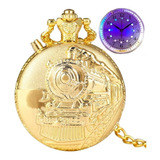Promoção Relógio Bolso C/ Luz Led Vintage Corrente Estojo