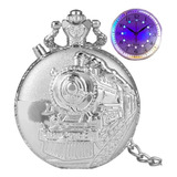 Promoção Relógio Bolso C/ Luz Led Vintage Corrente Estojo
