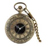 Promoção Relógio De Bolso Quartz Analógico C/ Estojo Vintage