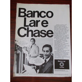 Propaganda Antiga - Banco Lar Chase/ São Simão. Cemig-centra