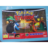 Propaganda Antiga. Nintendo 64. Pokémon Stadium.