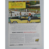 Propaganda Da Hertz Com Ford Fairlane Sunliner De 1955/56