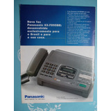 Propaganda Vintage. Panasonic Novo Fax Kx-f895br