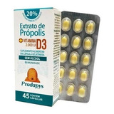 Própolis 45 Cápsulas vitaminad3 imunidade semálcool