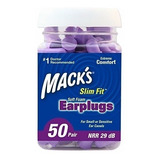 Protetor Auricular Mack's Slim Fit - Nrr 29 Db - 50 Pares 