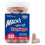 Protetor Auricular Mack's Ultra Soft - Nrr 32 Db - 50 Pares