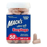 Protetor Auricular Mack's Ultra Soft - Nrr 32 Db - 50 Pares