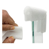 Protetor Borda Espuma Polietileno Cantoneira Vidro 10x10cm