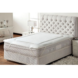 Protetor Colchão Casal Queen Confortável Pillow Top Trisoft